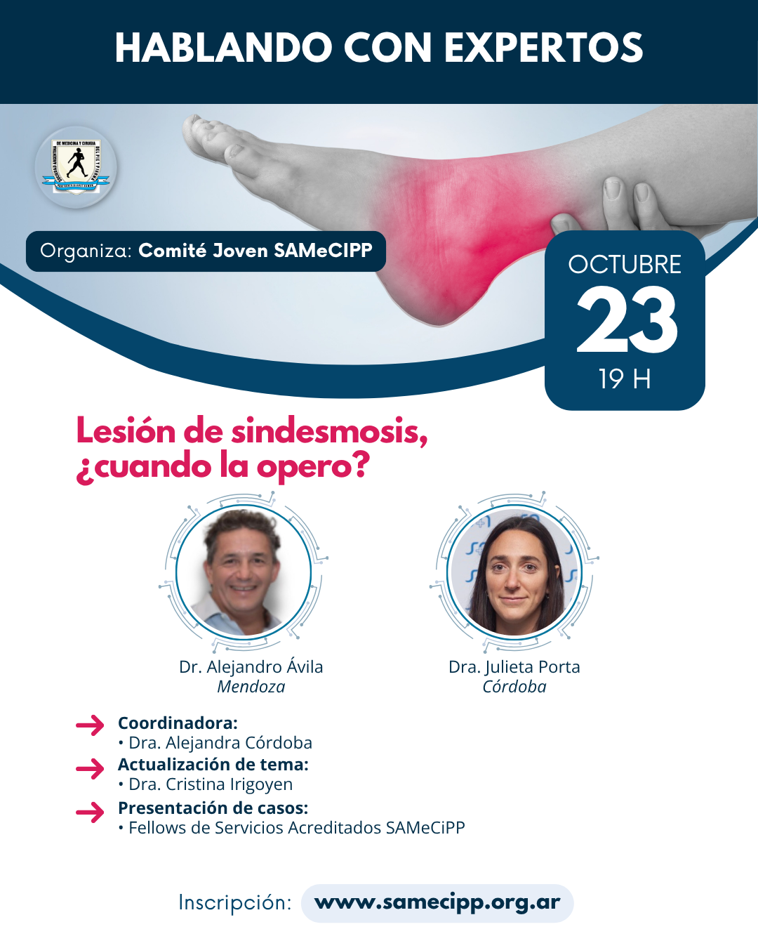 Hablando con expertos | Lesiones de sindesmosis